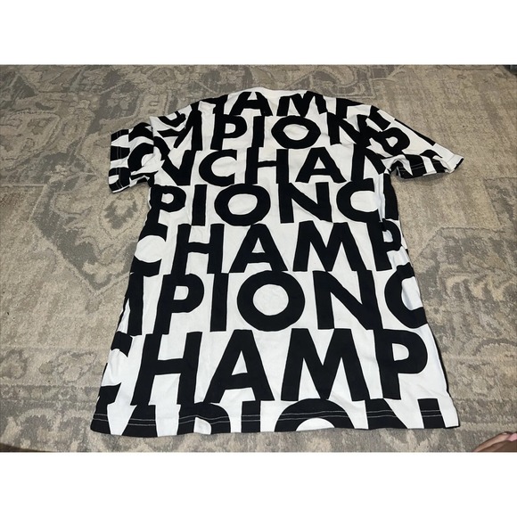Graffiti Champion MENS Sz Small White Black T Shirt Shirt Sleeve - Picture 4 of 4